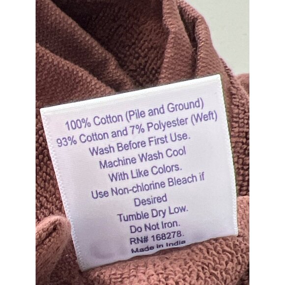 Joy CleanBoss 2Piece USA Grown Cotton Luxe Bathroom Tub Mats Chocolate Brown NEW - Picture 5 of 7